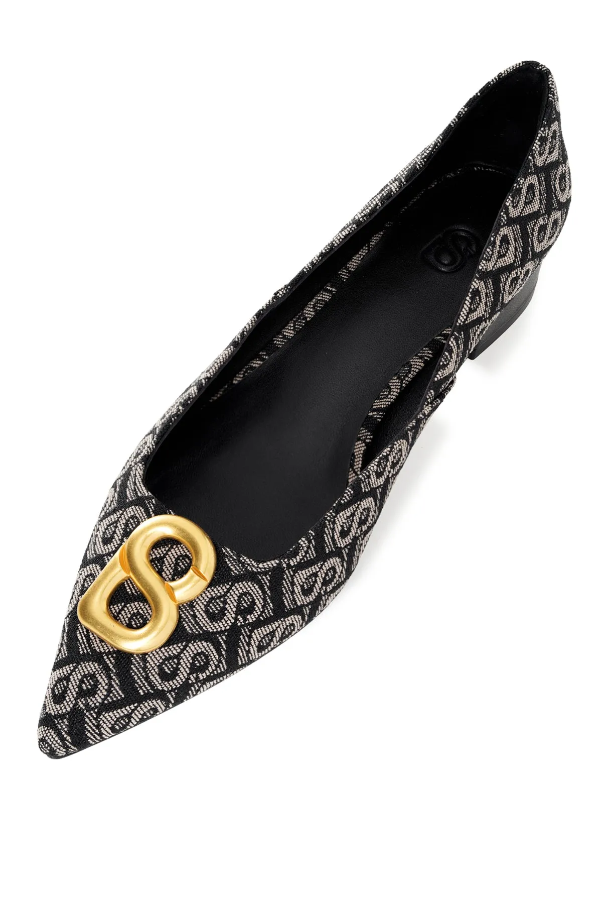 Alma Jacquard Shoes - Black