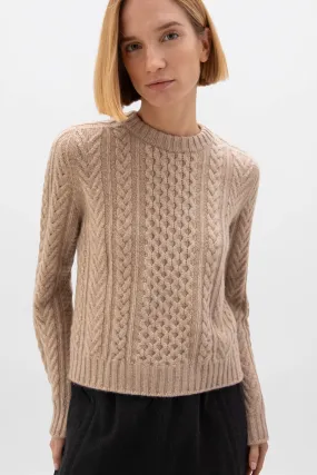 Aran Cable Cashmere Jumper