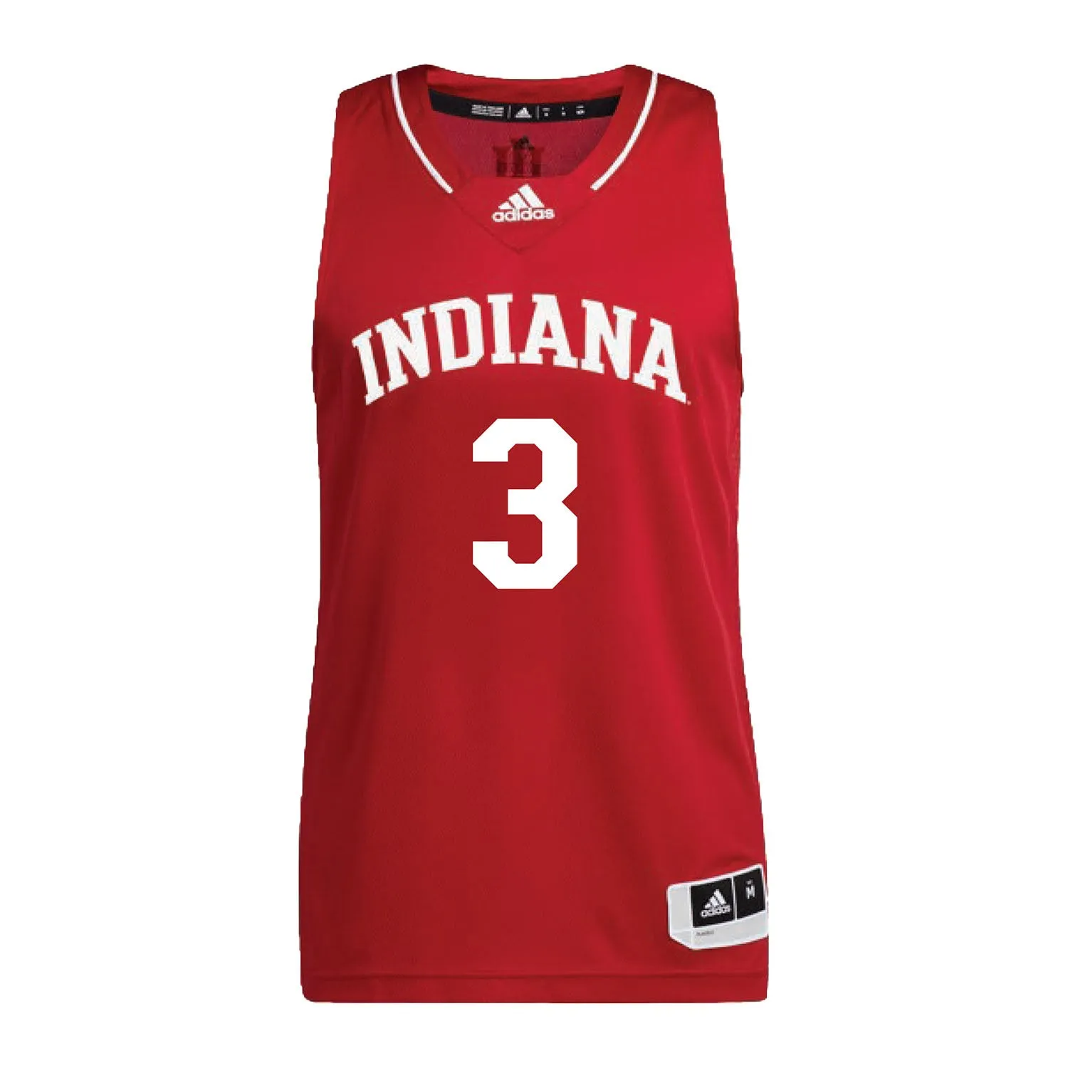 Indiana Hoosiers Adidas Crimson Men's Basketball Student Athlete Jersey #3 Anthony Leal