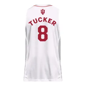 Indiana Hoosiers Adidas Men's Basketball White Student Athlete Jersey #8 Bryson Tucker