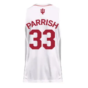 Indiana Hoosiers Adidas White Women's Basketball Student Athlete Jersey #33 Sydney Parrish