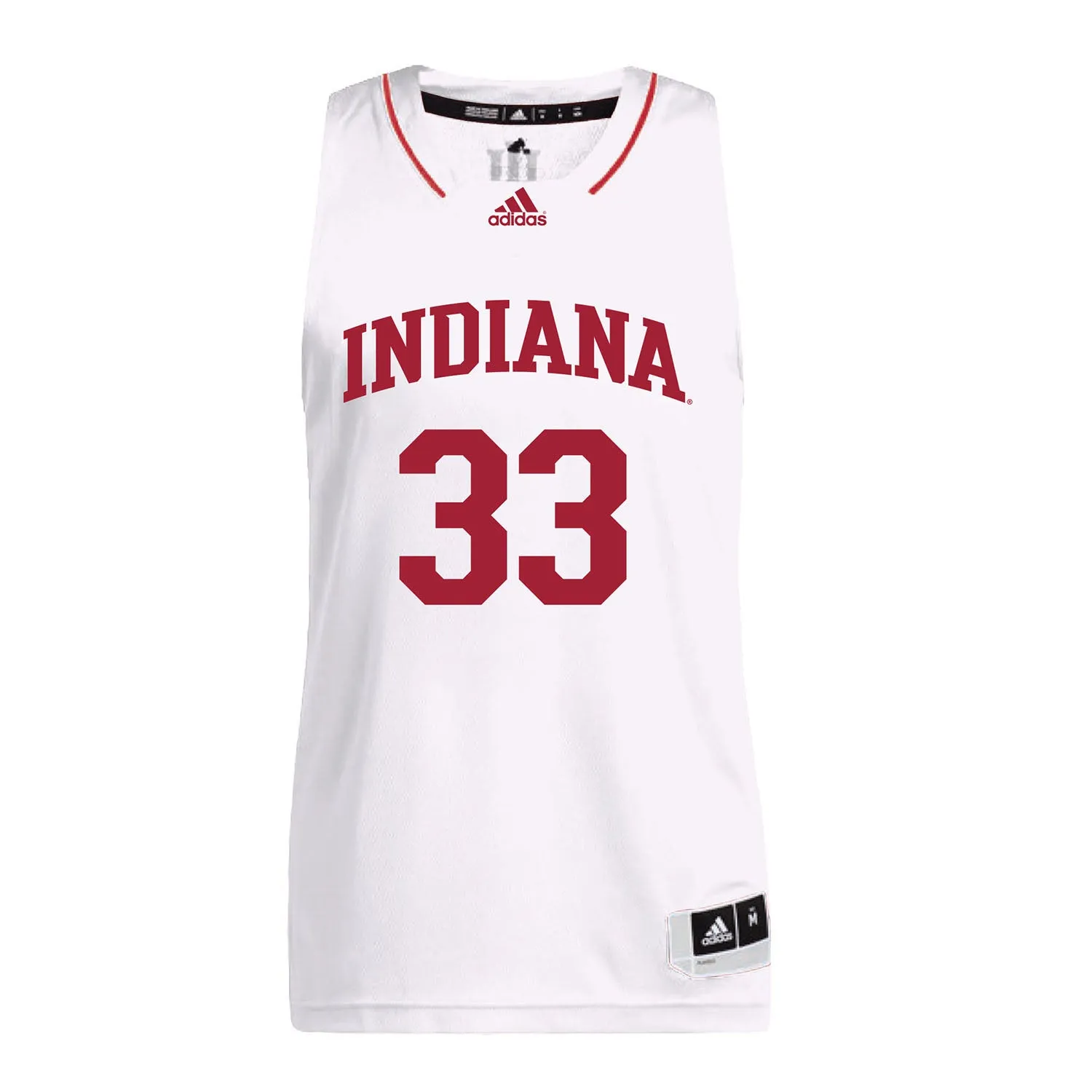 Indiana Hoosiers Adidas White Women's Basketball Student Athlete Jersey #33 Sydney Parrish