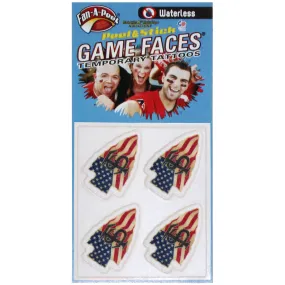 Innovative Adhesives Veteran's Alliance Arrowhead Face Tattoos