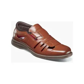 Stacy Adams Scobel Closed Toe Fisherman Sandal Cognac 25657-221