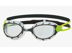 Zoggs Predator Adult Swimming Goggles 2024 (Black/Green/Clear)